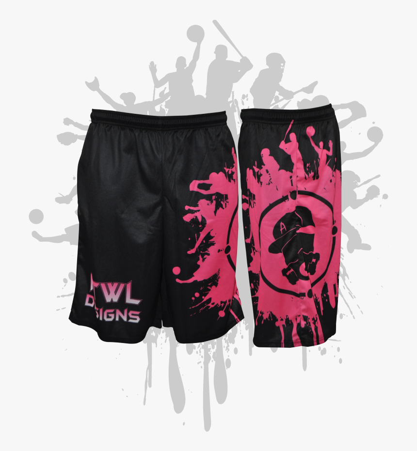 Pink Splatter Png - Board Short, Transparent Png, Free Download