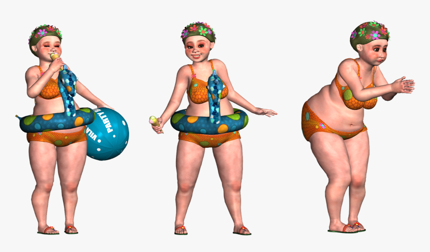 Swimmer, Plus Size, Woman, Leisure, Overweight, Obese - Obesity, HD Png Download, Free Download