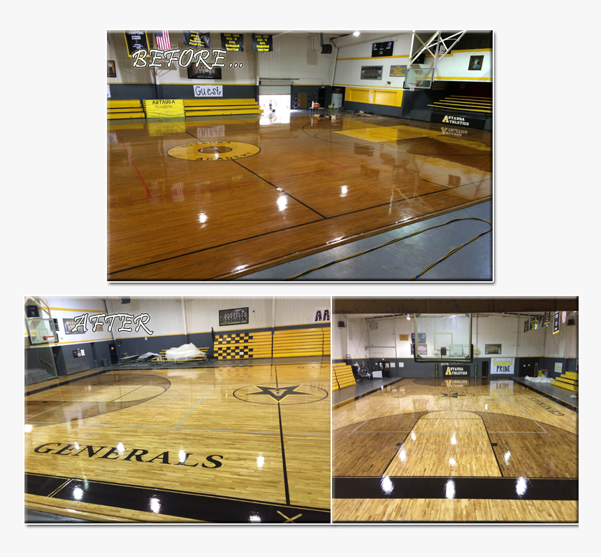 Generals Before And After Pictures - Basketball Court, HD Png Download, Free Download