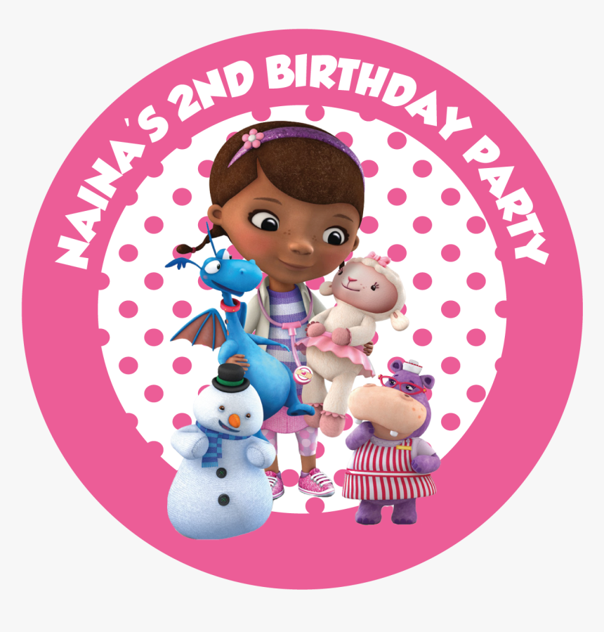 Doc Mcstuffins Party Box Stickers - Doc Mcstuffin And Friends, HD Png Download, Free Download