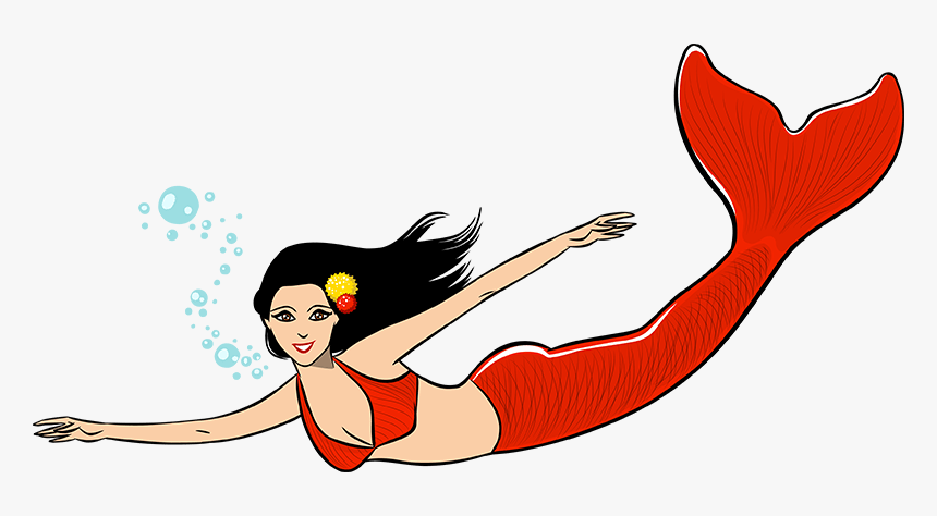 Swimmer Kids Swimming Pool Clipart Free Images Clipartixtop - Swimming Mermaid Clip Art, HD Png Download, Free Download