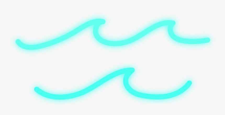 Transparent Neon Light Png - Ocean Wave Neon Sign, Png Download, Free Download