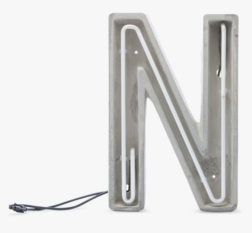 Alphacrete, Concrete Neon Light N-0 - Letter N Neon Light Png, Transparent Png, Free Download