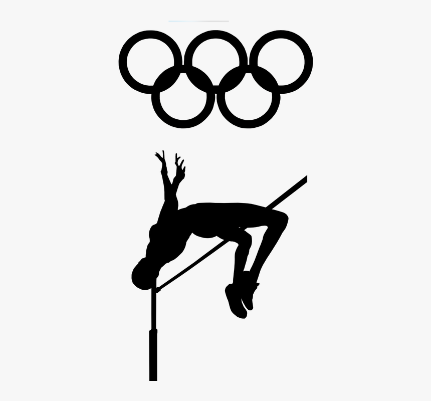 High Jump, Track And Field, Olympics, Jump, Field - Archer Black And White, HD Png Download, Free Download