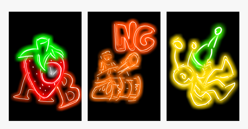 Newgrounds Neon Lights - Neon Sign, HD Png Download, Free Download