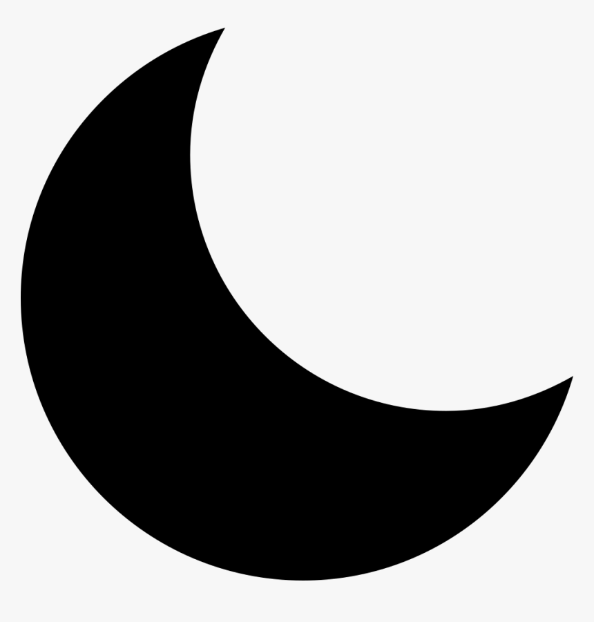 Moon-fill Night - Half Moon Vector Png, Transparent Png, Free Download