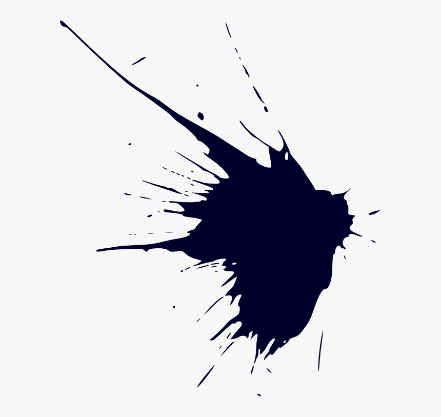 Black Ink Drop Png, Transparent Png, Free Download