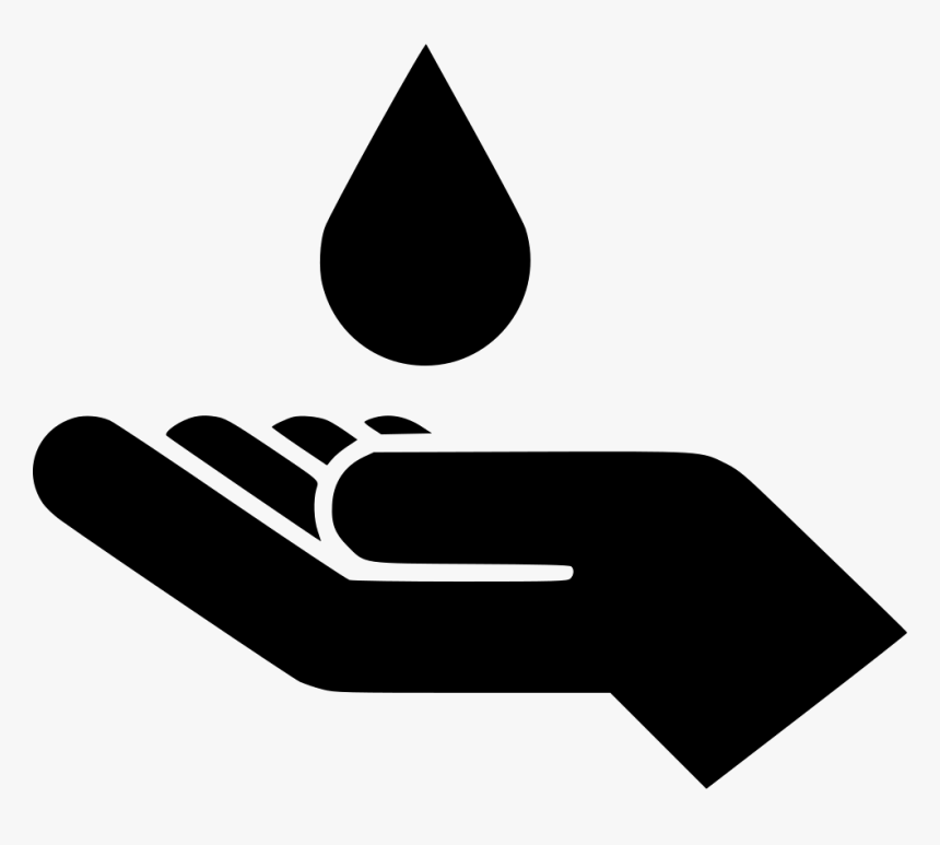 Hand With Drop - Water Conservation Icon Png, Transparent Png, Free Download