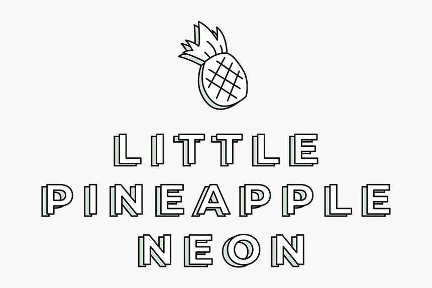Little Pineapple Neon - Circle, HD Png Download, Free Download