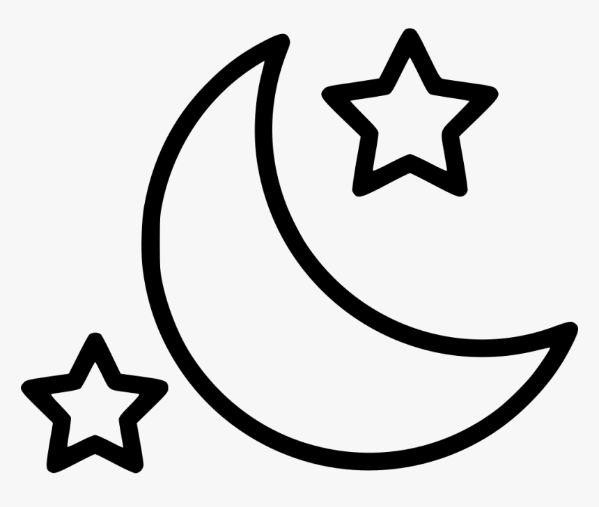 Transparent Night Stars Png - Clipart Stars And Moon At Night, Png Download, Free Download