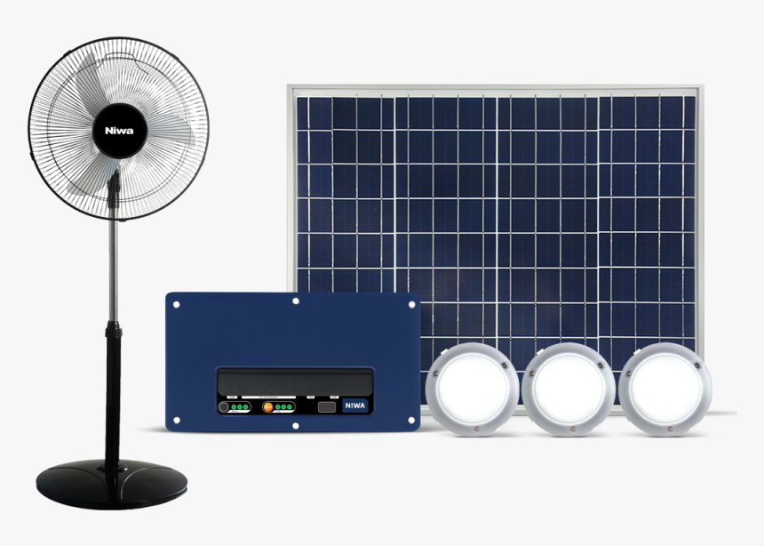 180731 Niwa Energy50 16 Air Fan Solar System - Electronics, HD Png Download, Free Download