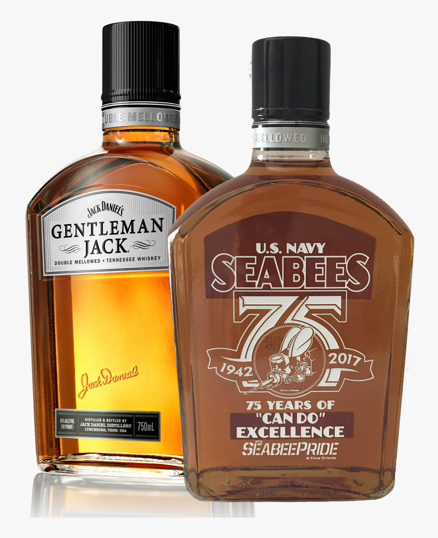 75th Anniversary Seabee Jack - Jack Daniel's Gentleman Jack Whiskey, HD Png Download, Free Download