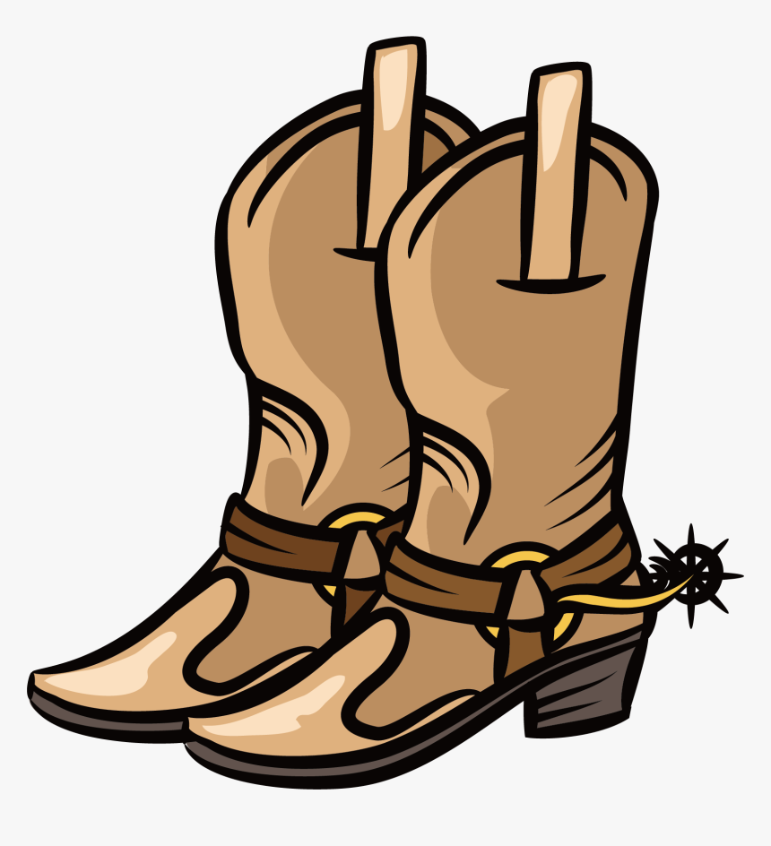 Cowboy Boot Shoe Clip Art - Cowboy Boots Clip Art Png, Transparent Png, Free Download