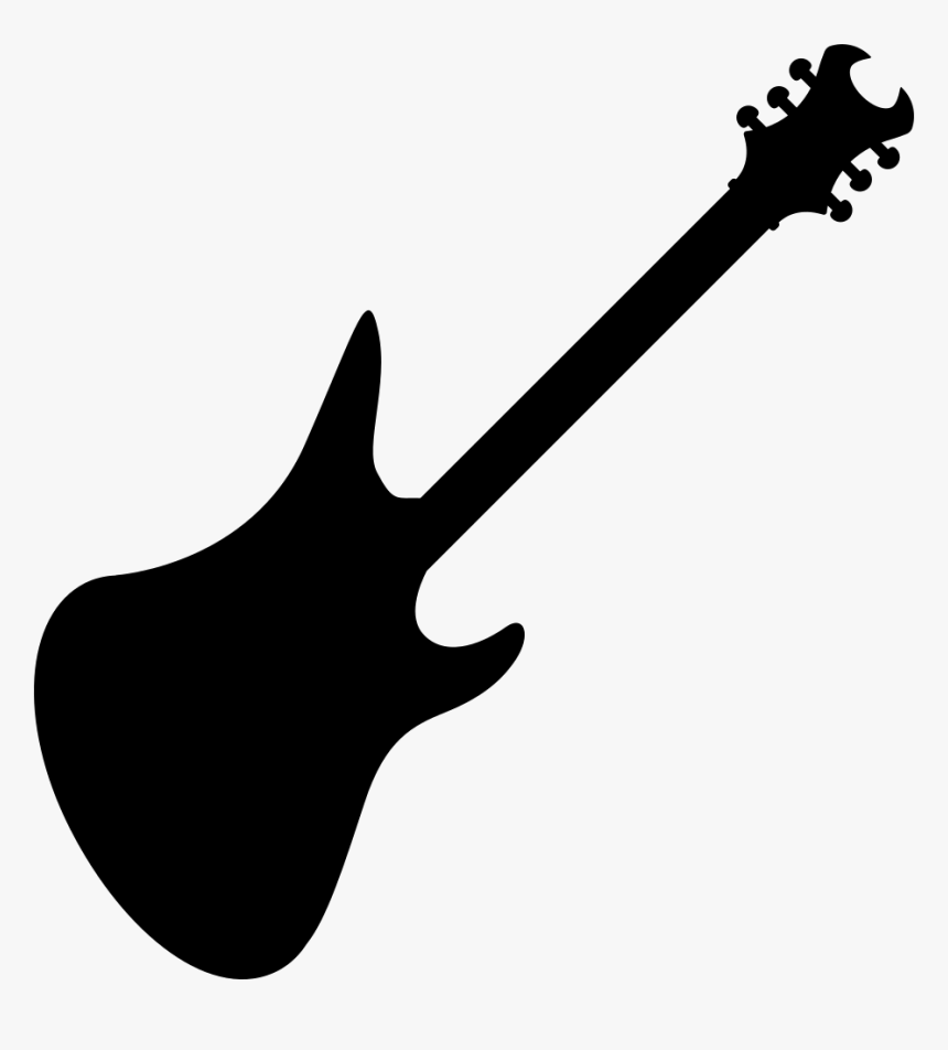 Electric Guitar Variant Silhouette - Bc Rich Warlock Matte Black, HD Png Download, Free Download