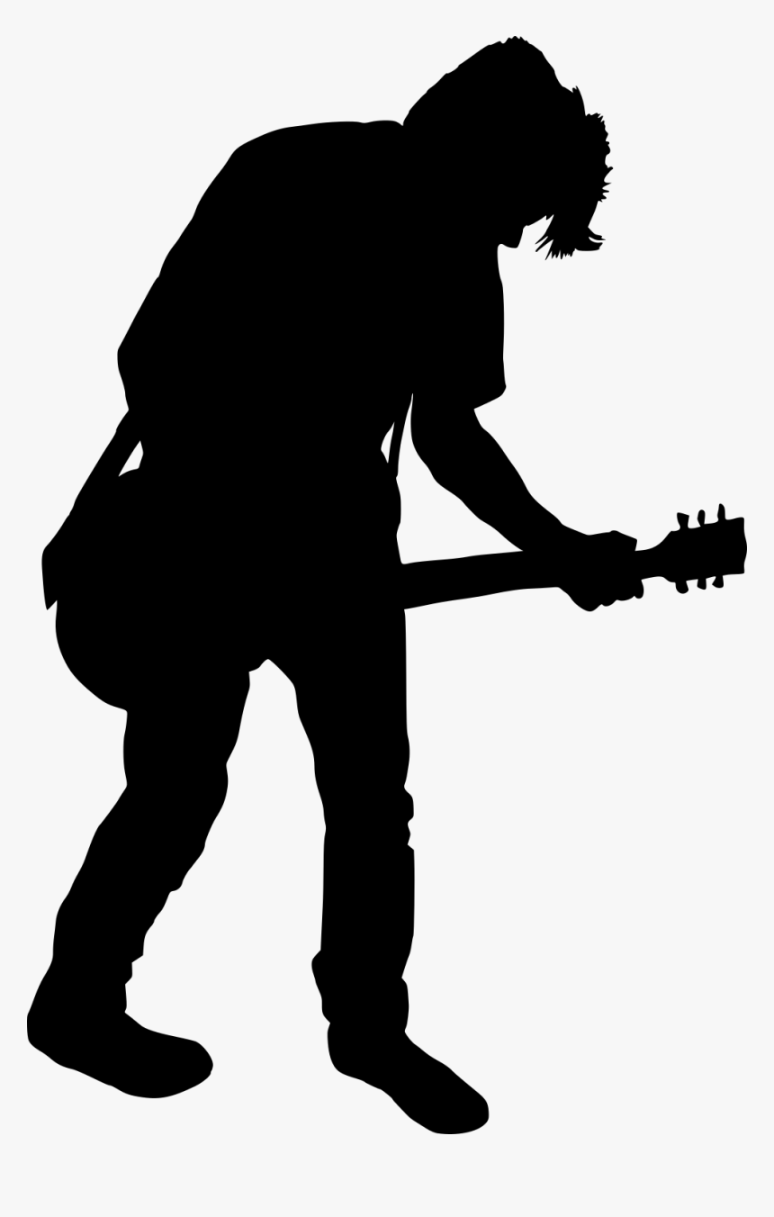 Guitar Player Silhouette Clipart, HD Png Download, Free Download
