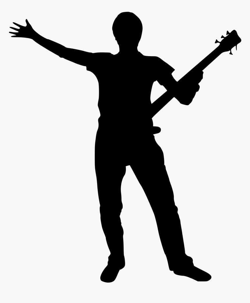 File Band Silhouette 08 Svg Wikimedia Commons - Bass Player Silhouette Png, Transparent Png, Free Download