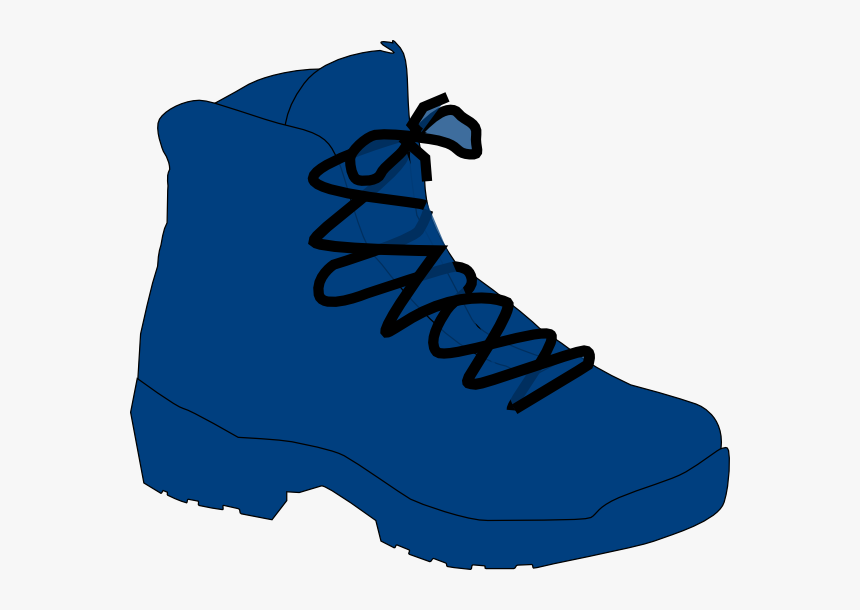 Dark Blue Clip Art - Hiking Boot Clipart, HD Png Download, Free Download