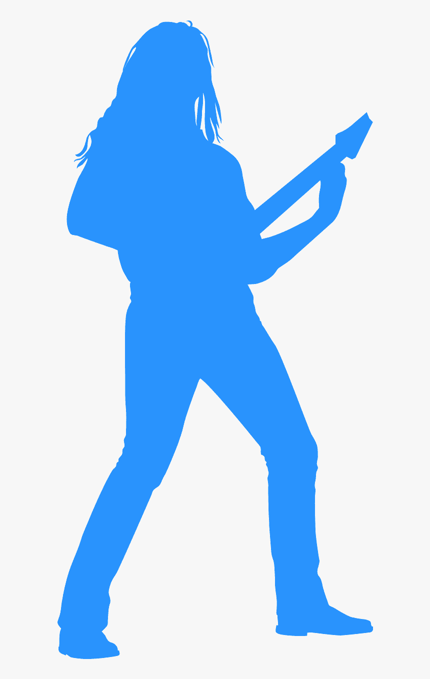 Guitar Player Silhouette Vector, HD Png Download, Free Download