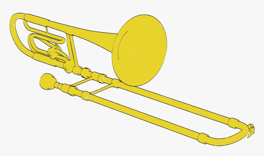 2d Trombone - Desenho De Trombone, HD Png Download, Free Download