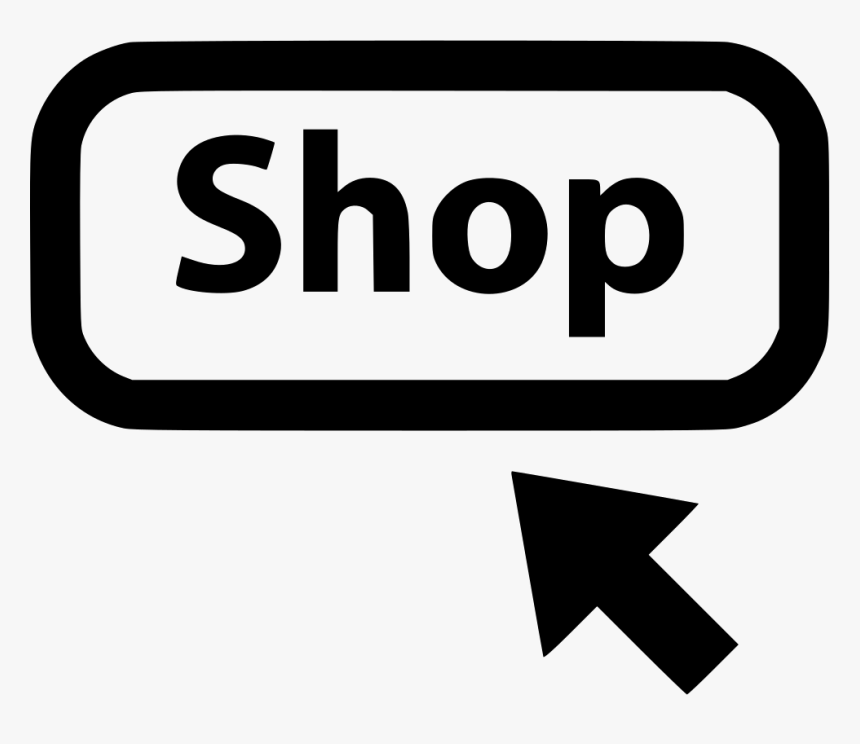 Shop Click Mouse Track Arrow Comments - Shopping Cart Icon, HD Png Download, Free Download