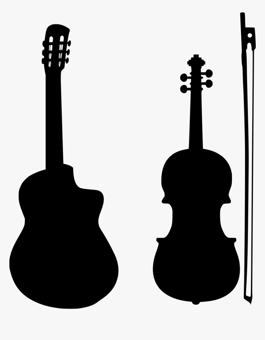 Transparent Guitar Silhouette Png - Raffaele Antonio Gagliano Violin, Png Download, Free Download