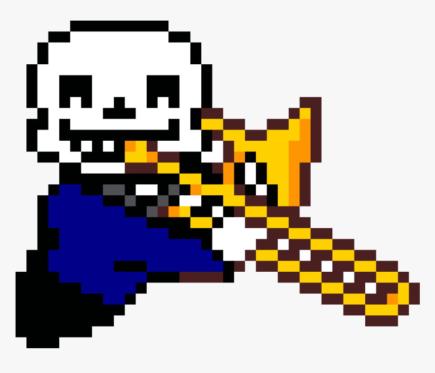 Sans Trombone Pixel Art, HD Png Download, Free Download