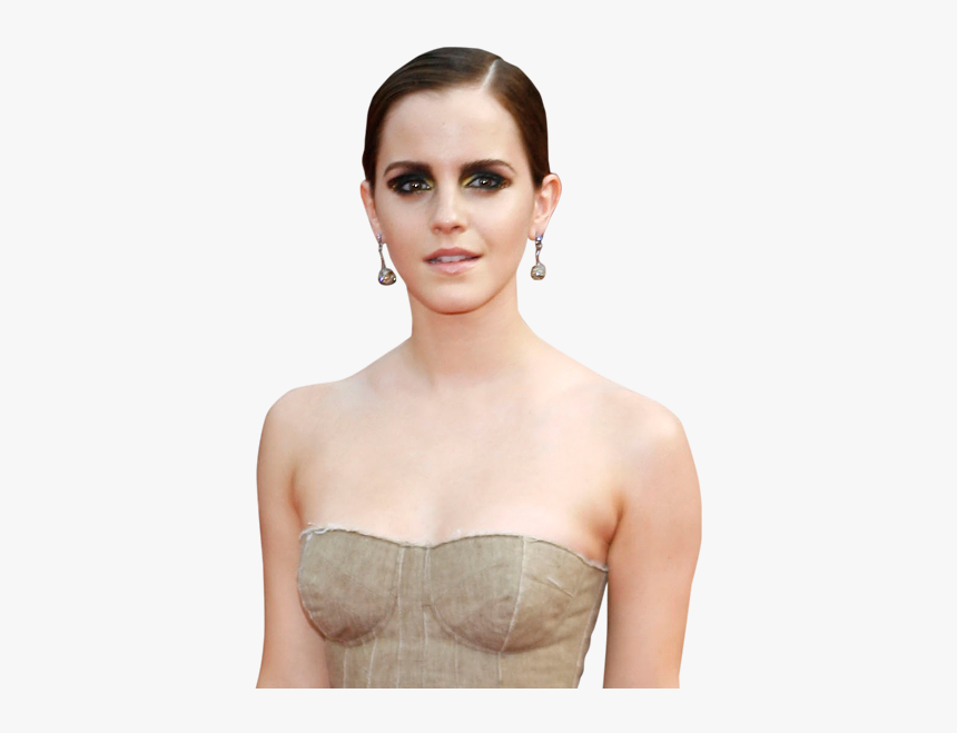 Emma Watson Long Hair Brown Hair Beauty - Emma Watson Premiere Deathly Hallows, HD Png Download, Free Download