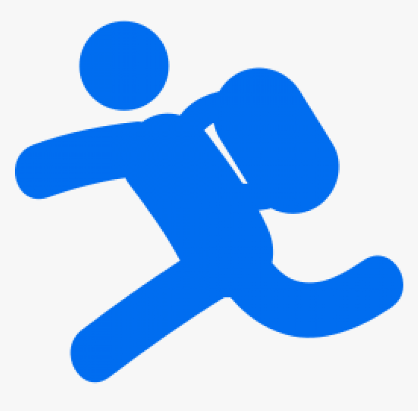 Backpacker Running Png, Transparent Png, Free Download