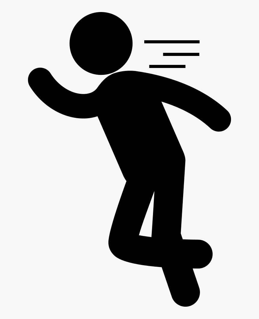 Man Silhouette Running Escaping - Person Escaping Png, Transparent Png, Free Download