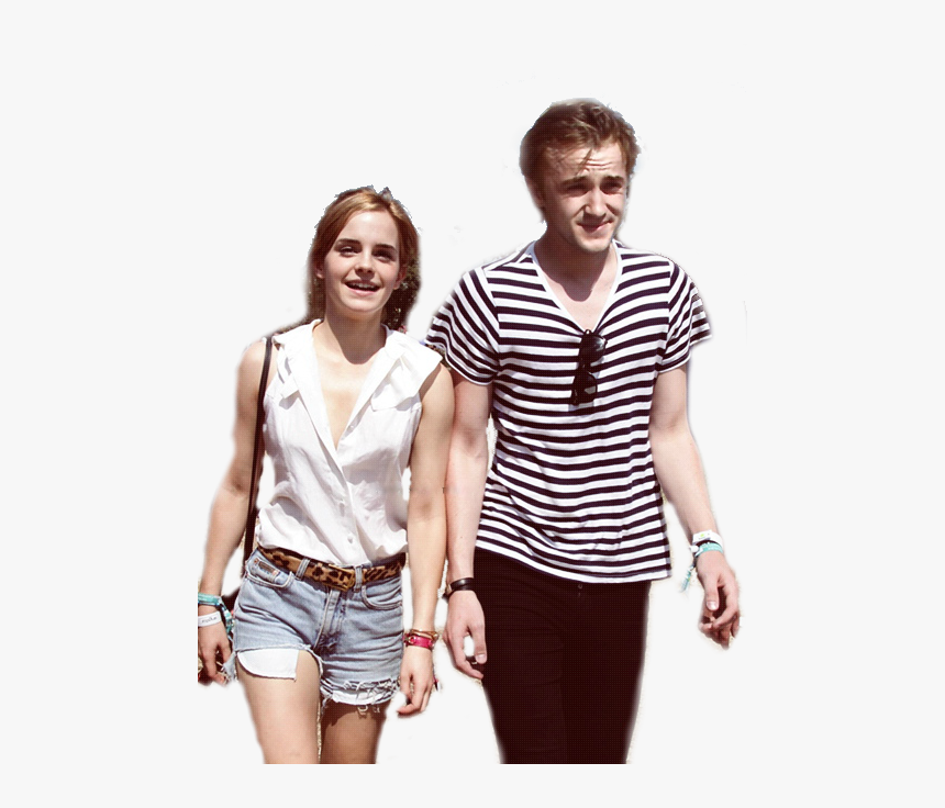 Emma Watson, Tom Felton, And Harry Potter Image - Tom Felton Y Emma Watson 2012, HD Png Download, Free Download