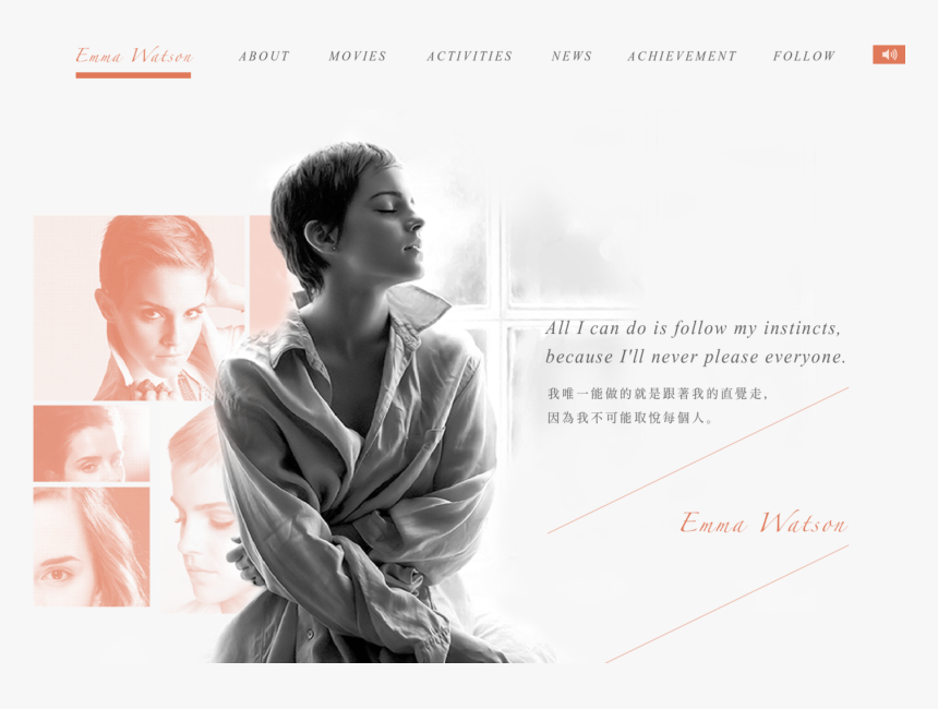 Emma Watson Website Design - Emma Watson Photoshoot 2011, HD Png Download, Free Download