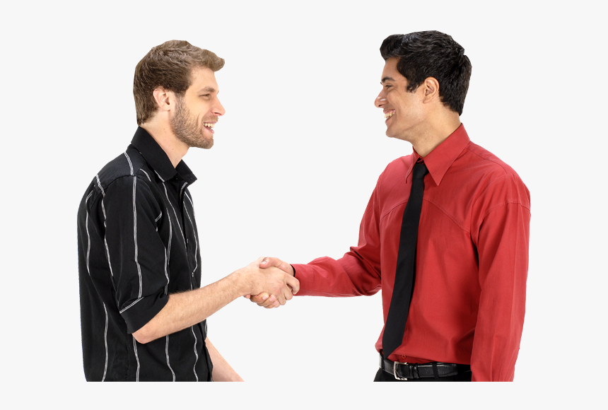 Transparent Shaking Hands Png - Two Men Shaking Hands, Png Download, Free Download