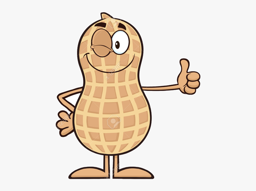 Peanut Free Cartoon Clipart Images At Vector Clip Transparent - Cartoon Peanut Clipart, HD Png Download, Free Download