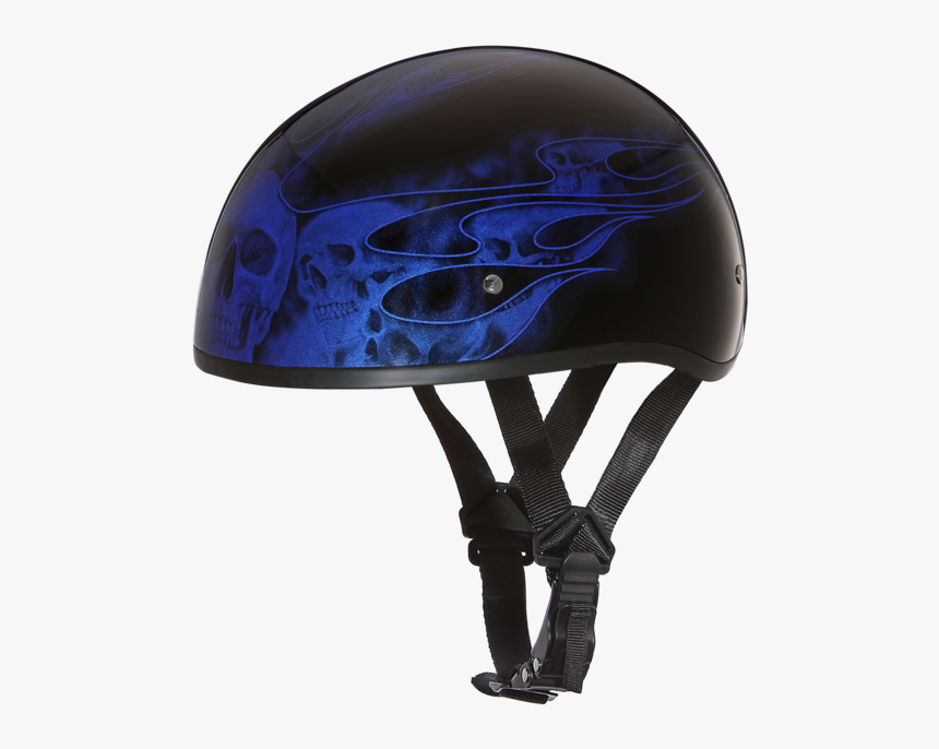 Skull Cap Blue Flames - Casque Moto Sons Of Anarchy, HD Png Download, Free Download