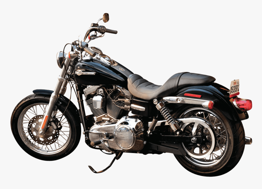 Black Harley Davidson Motorcycle Bike Png - Harley Davidson Dyna Super Glide Custom2013, Transparent Png, Free Download