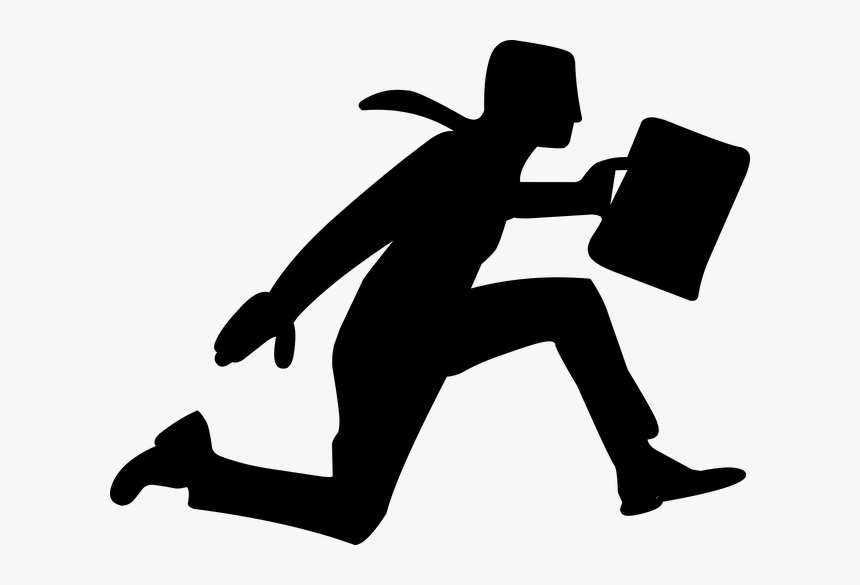 Pixabay - Businessman Running Clipart Png, Transparent Png, Free Download