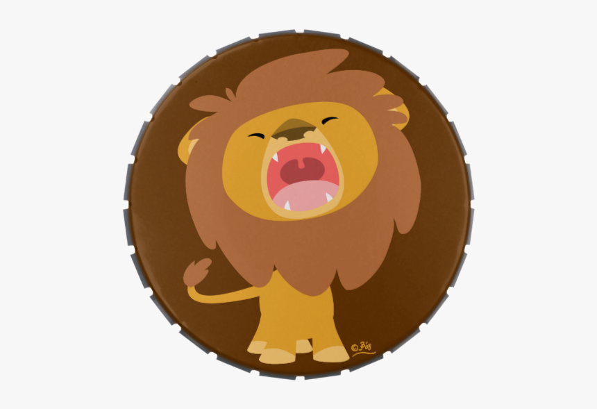 Lions Clipart Roaring - Roaring Cute Lion Animated, HD Png Download, Free Download