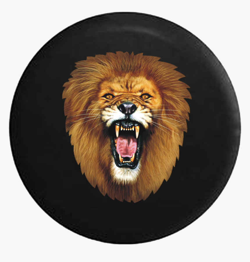 Clip Art Lion Roaring Pic - Roaring Lion Face Png, Transparent Png, Free Download