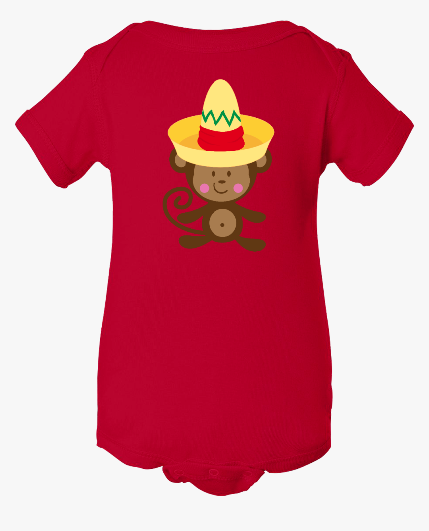 Cinco De Mayo Monkey Infant Creeper Has Big Yellow - Anime Babies Cloth, HD Png Download, Free Download