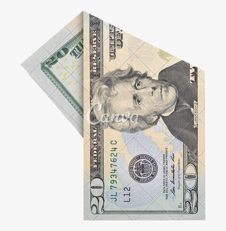 Clip Art 20 Dollar Bill Png - 20 Dollar Bill Transparent, Png Download, Free Download