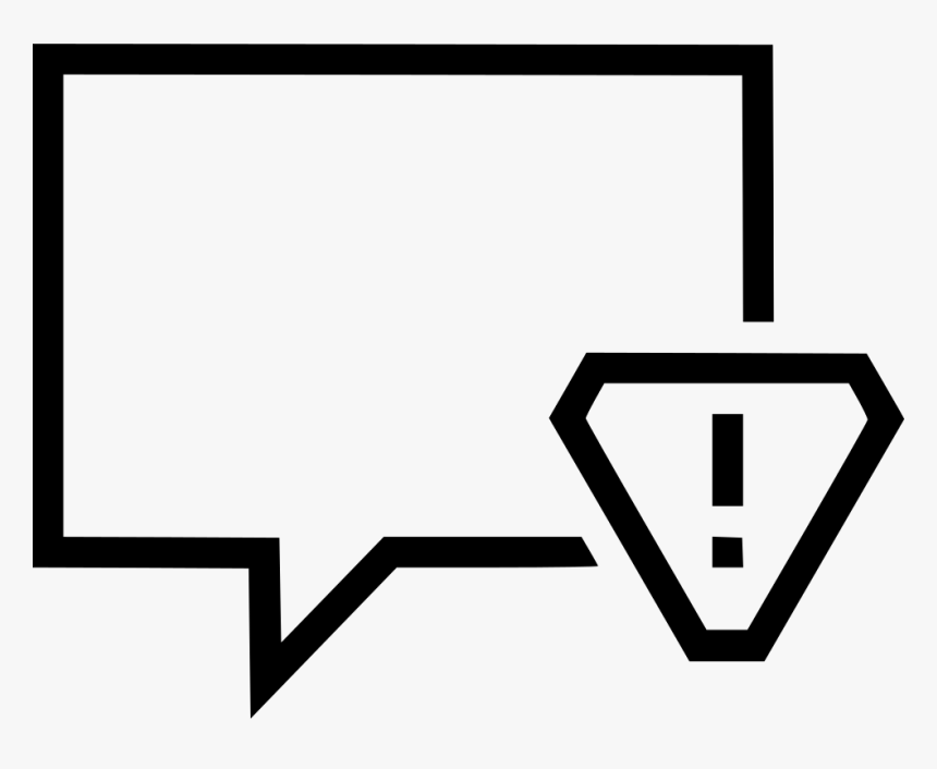 Message Alert Bubble Conversation Talk Attention Comments - Portable Network Graphics, HD Png Download, Free Download