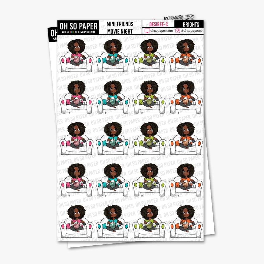 Mini Friends Movie Night Stickers - Film, HD Png Download, Free Download