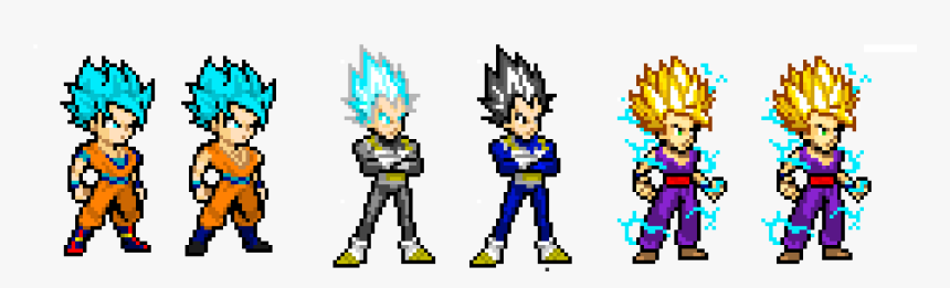 Clip Art Z Sprites Re Edited - Goku Super Saiyan Green, HD Png Download, Free Download