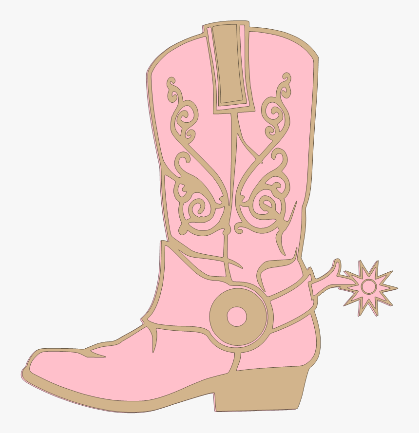 Cowgirl Clipart Brown Cowboy Boot - Cowboy Boot Png Transparent, Png Download, Free Download