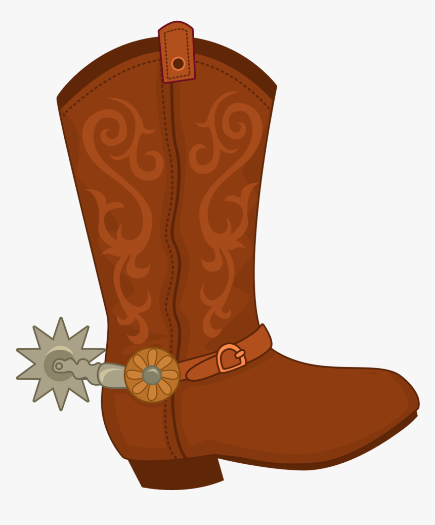 Bota Cowboy / Cowboy Boot / Country / Western / Velho - Cartoon Cowboy Boot Png, Transparent Png, Free Download