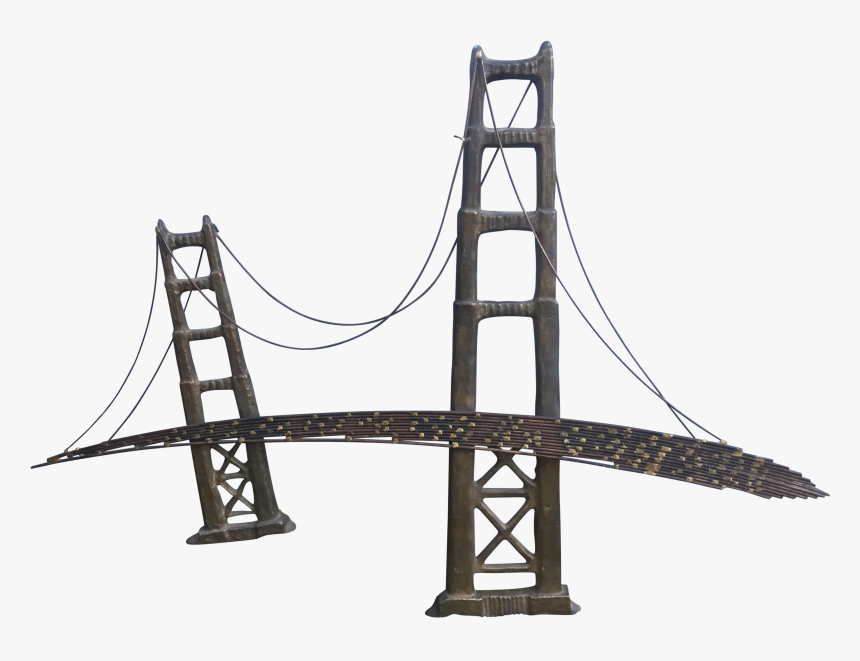 Golden Bridge Png - Golden Gate Bridge Metal Wall Art, Transparent Png, Free Download