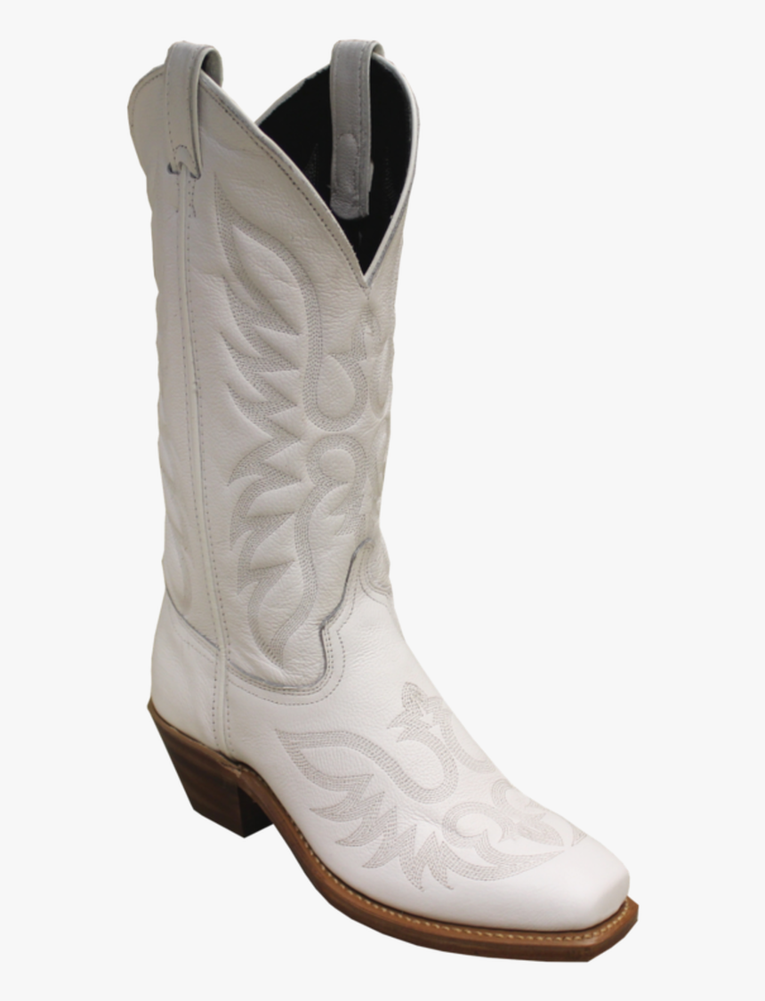 Abilene Womens White Square Toe Cowgirl Boot Usa Made - Square Toe White Cowgirl Boots, HD Png Download, Free Download