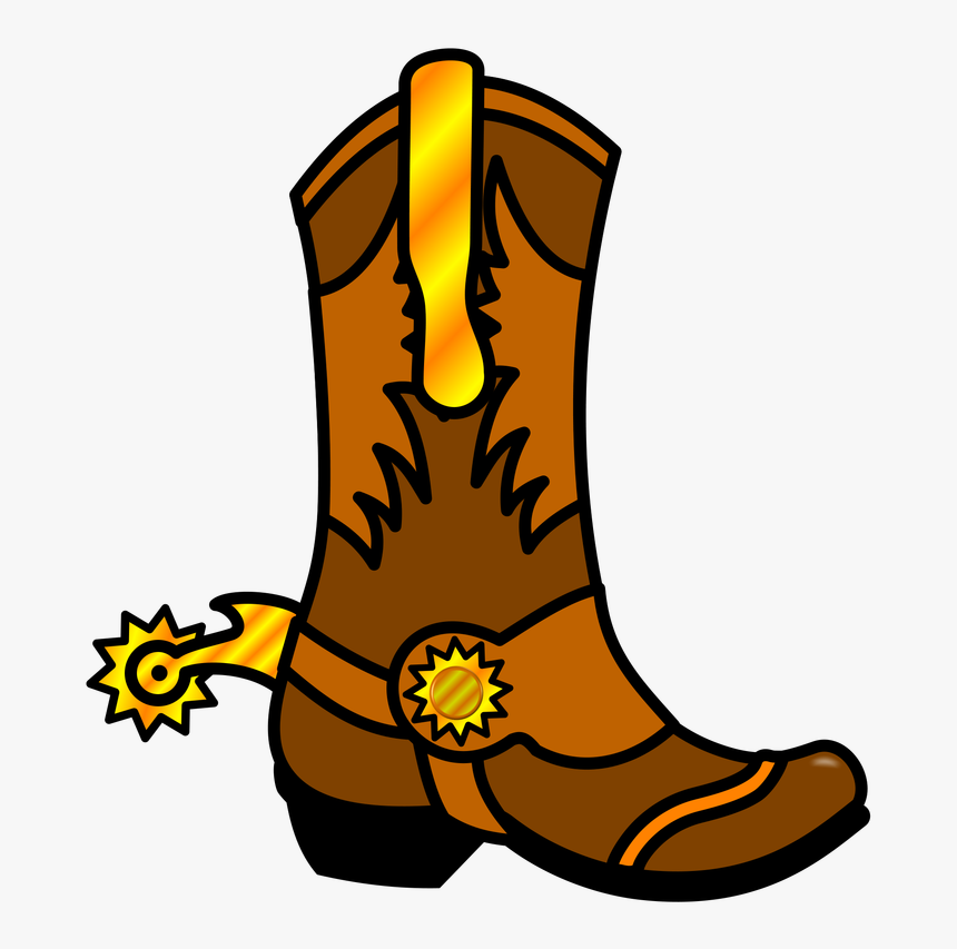 Cowboy Boots Clipart Transparent - Cowboy Boot, HD Png Download, Free Download