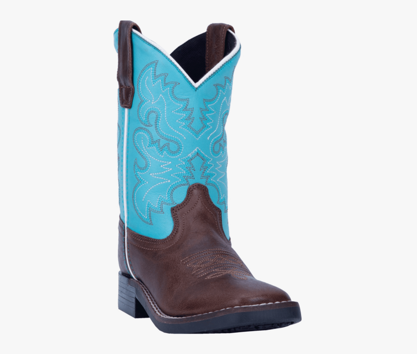 Dan Post® Youth Punky Brown/turquoise Cowboy Boots"
 - Cowboy Boot, HD Png Download, Free Download