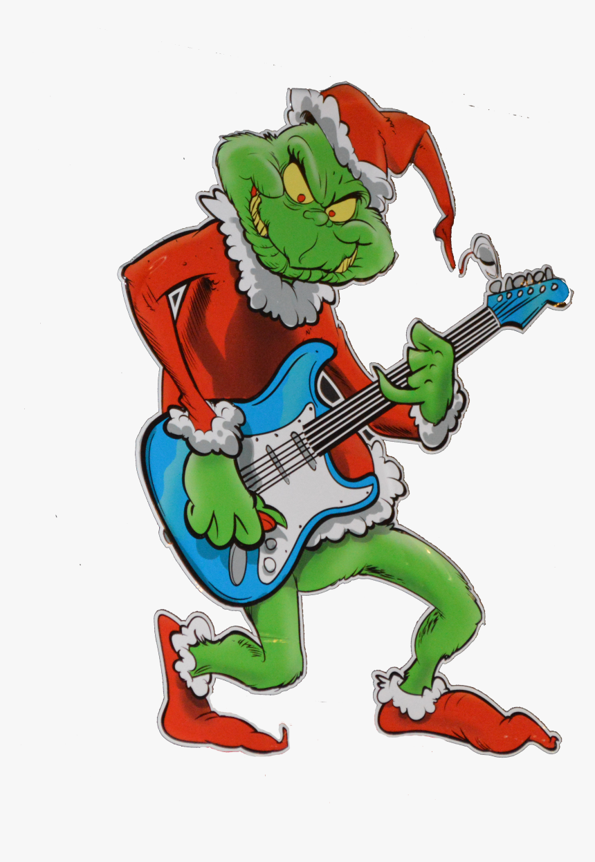 Seuss Grinch Photography Guitar How Christmas Dr Clipart - Grinch Playing An Instrument, HD Png Download, Free Download